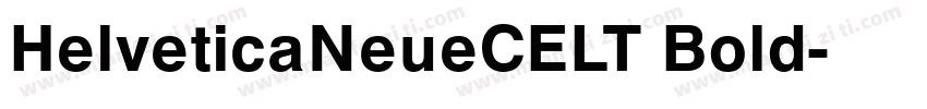 HelveticaNeueCELT Bold字体转换